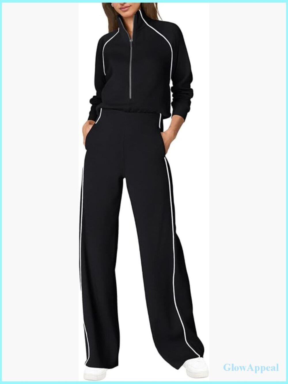 Long Sleeve Wide Leg Jumpsuit with Pockets